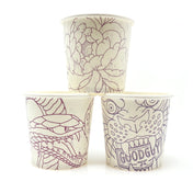 Good Paper 4oz Rinse Cups  3 Designs