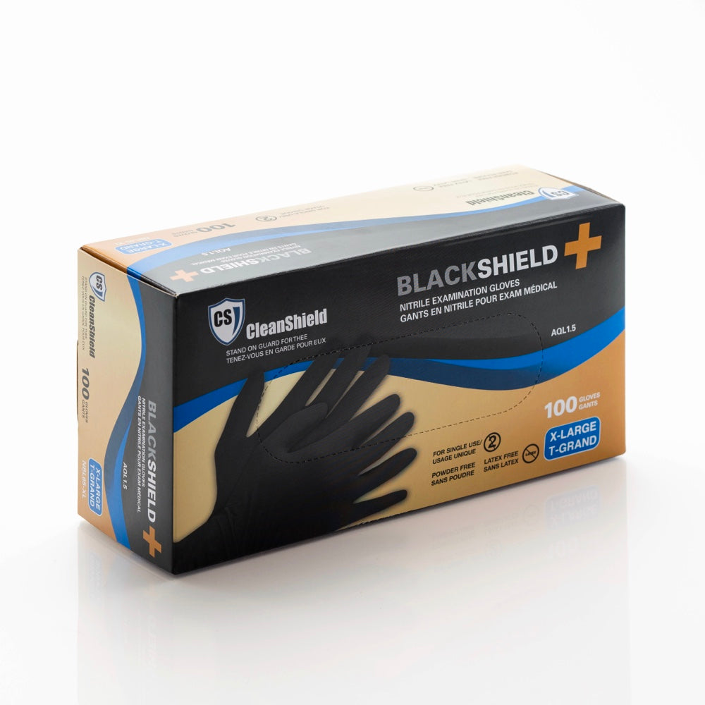Black Shield+ Nitrile Gloves  6 Mil