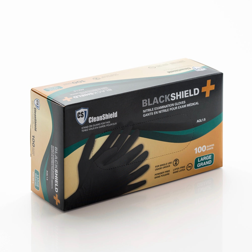 Black Shield+ Nitrile Gloves  6 Mil