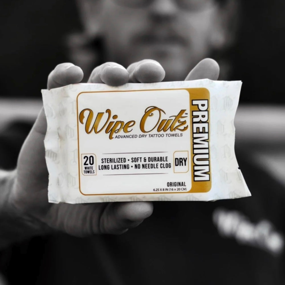Wipe Outz Tattoo Towels  (White 20 Count)