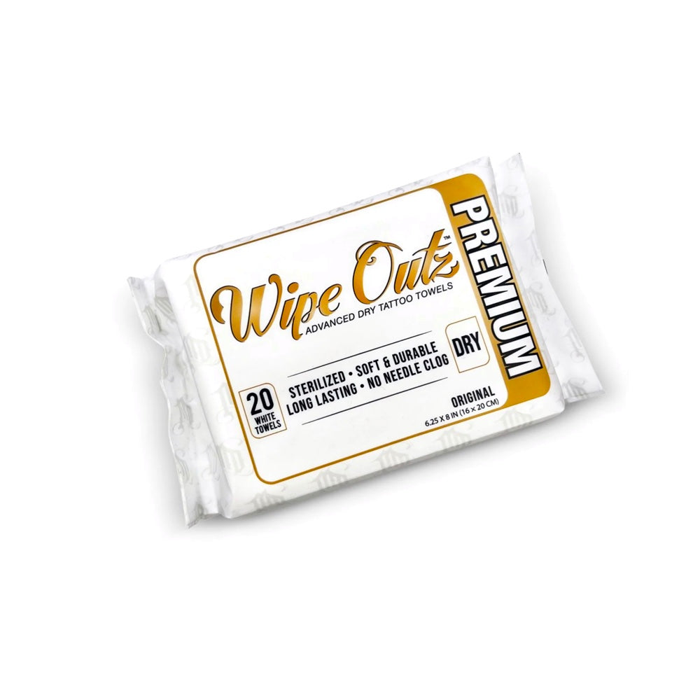 Wipe Outz Tattoo Towels  (White 20 Count)