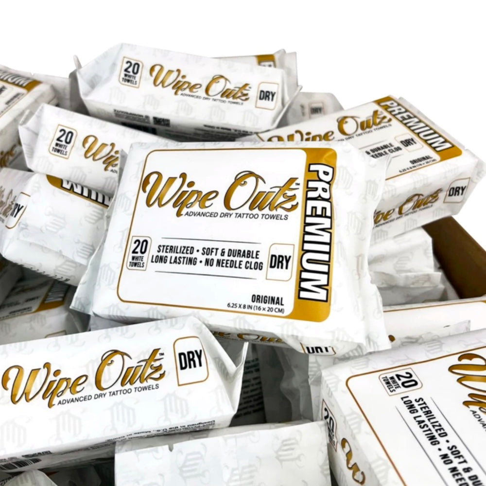 Wipe Outz Tattoo Towels  (White 20 Count)