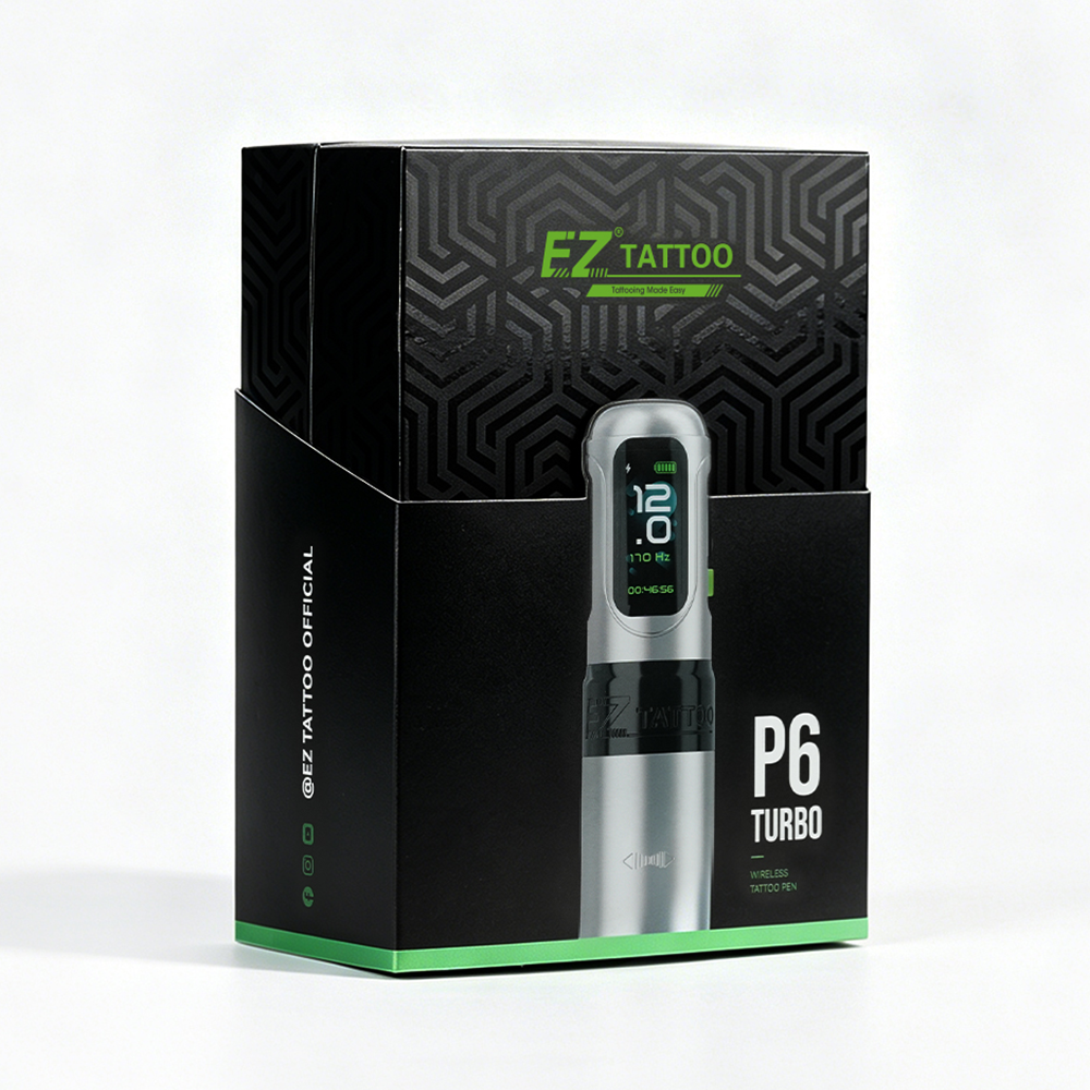 EZ P6 Turbo wireless tattoo machine retail box