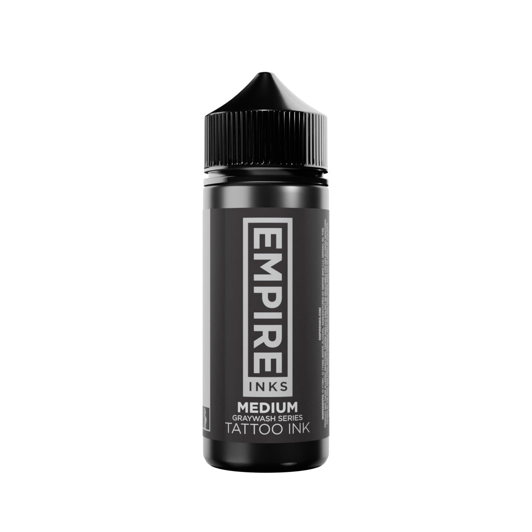 Empire Inks Graywash Medium 4 oz, bouteille d'encre de tatouage