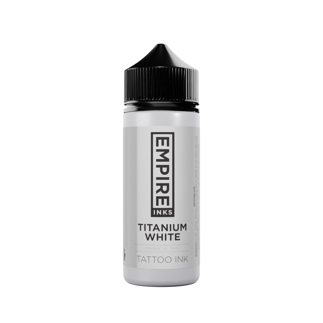 Empire Inks Titanium White 4 oz, bouteille d'encre de tatouage