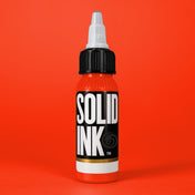 Solid Ink Diablo tattoo ink 2 oz bottle on coloured background