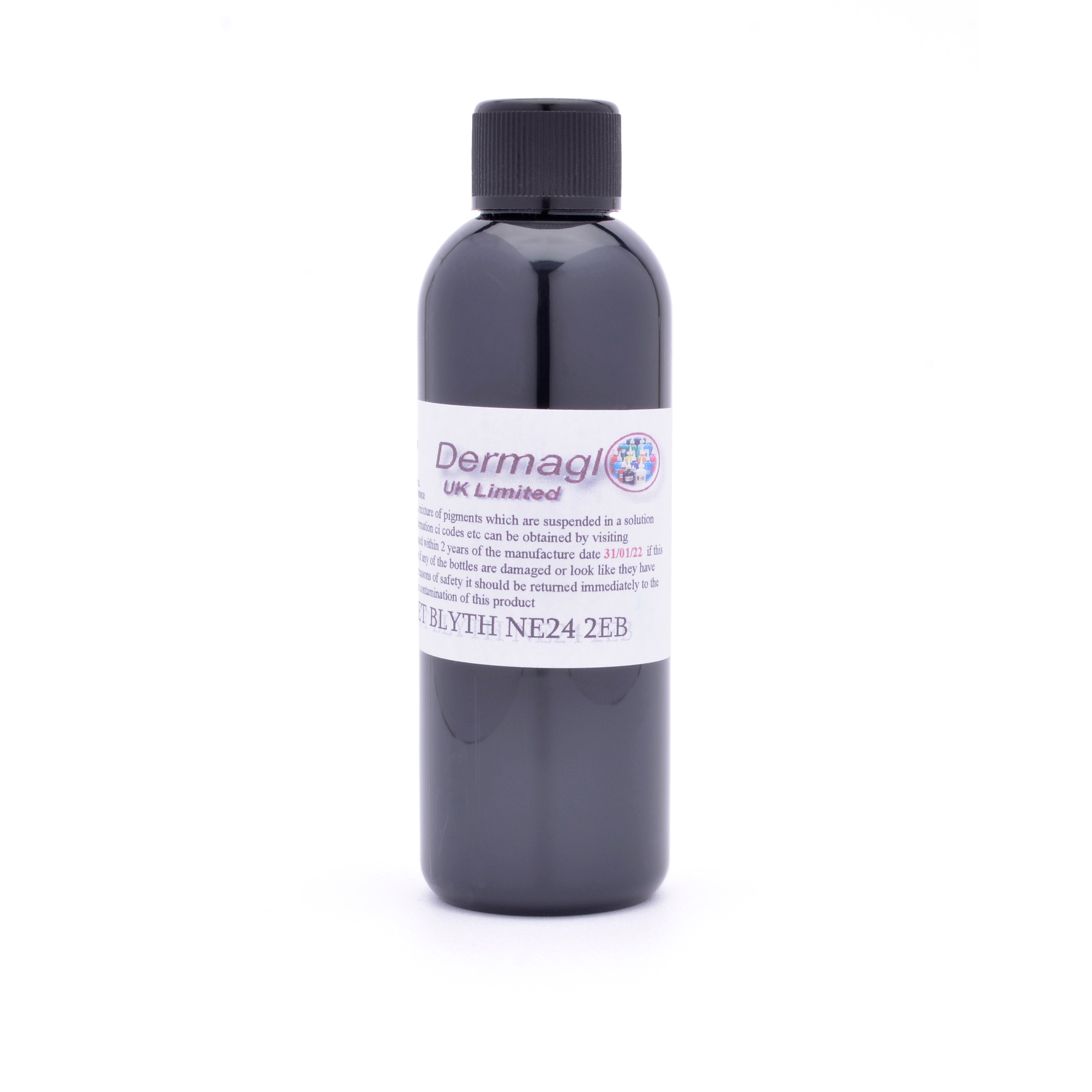Dermaglo Black Redi-Mix tattoo ink bottle — BNG Tattoo Supply