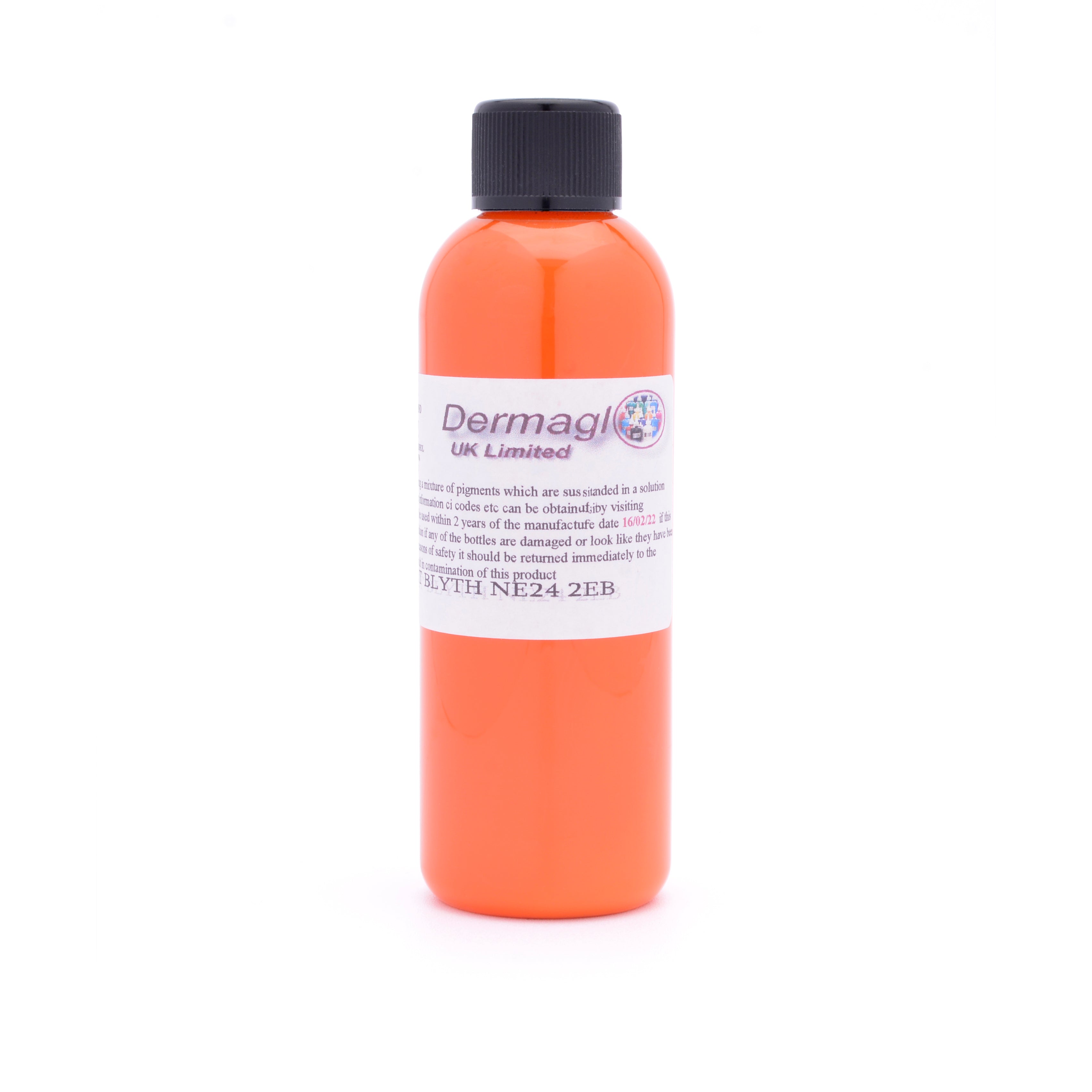 Dermaglo Navel Orange tattoo ink bottle — BNG Tattoo Supply