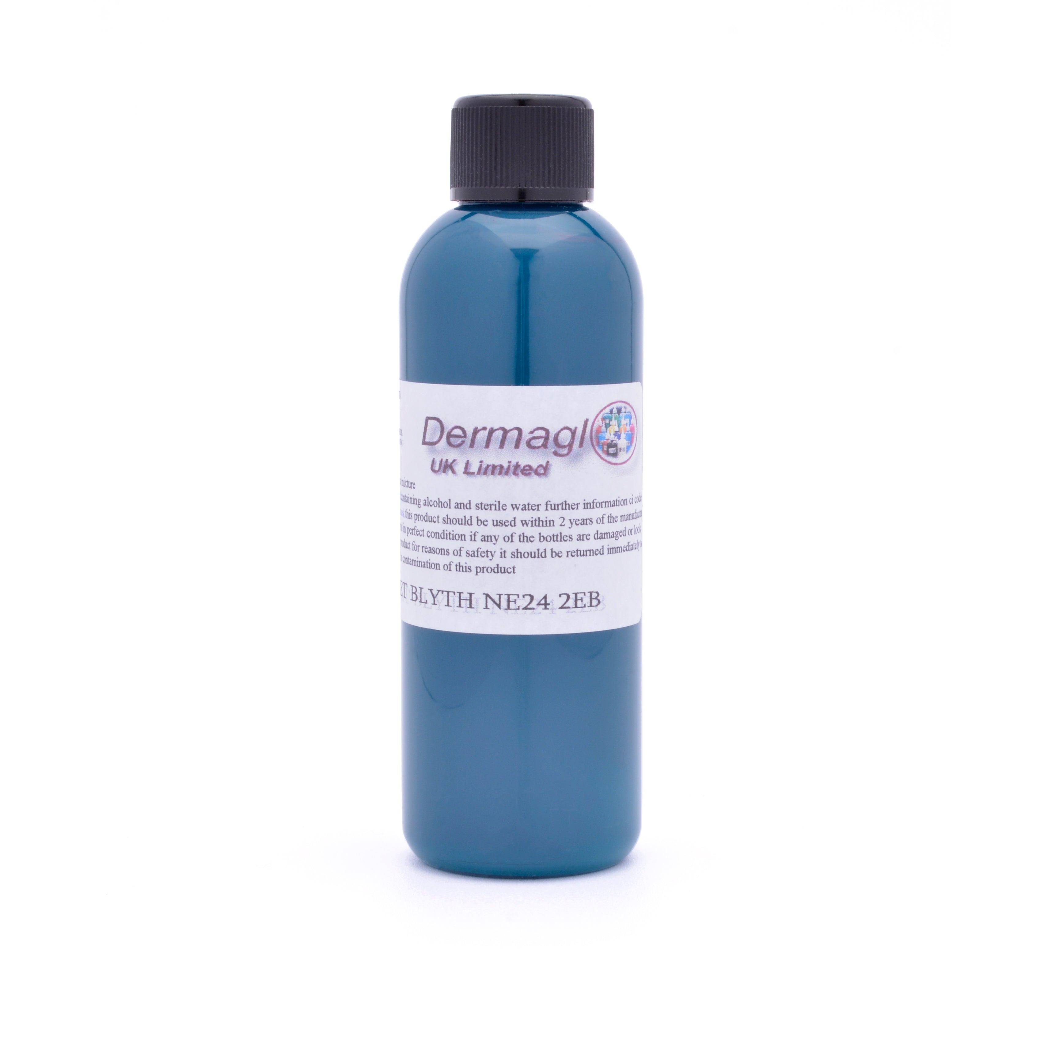 Dermaglo Turquoise tattoo ink bottle — BNG Tattoo Supply