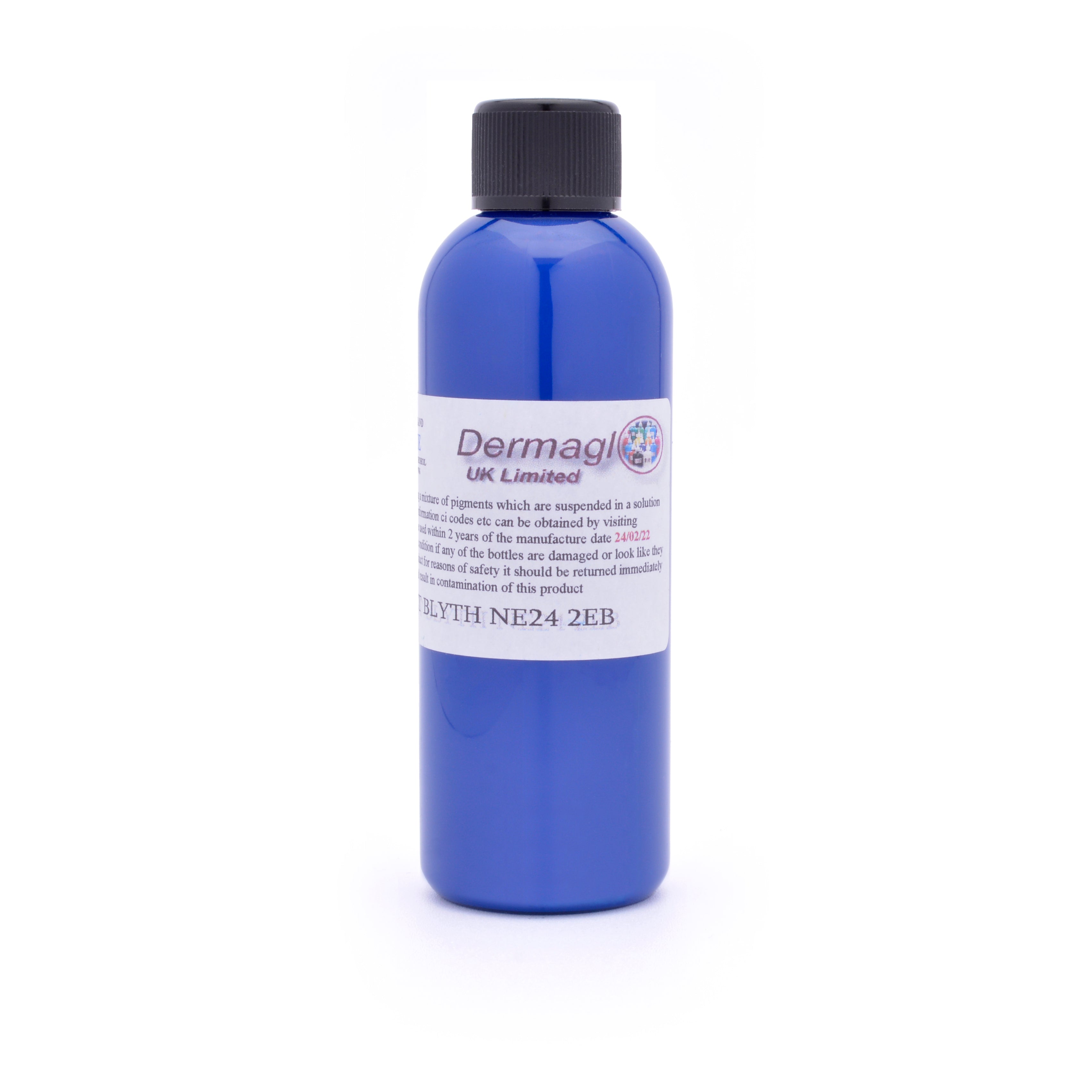 Dermaglo Midnight Blue tattoo ink bottle — BNG Tattoo Supply