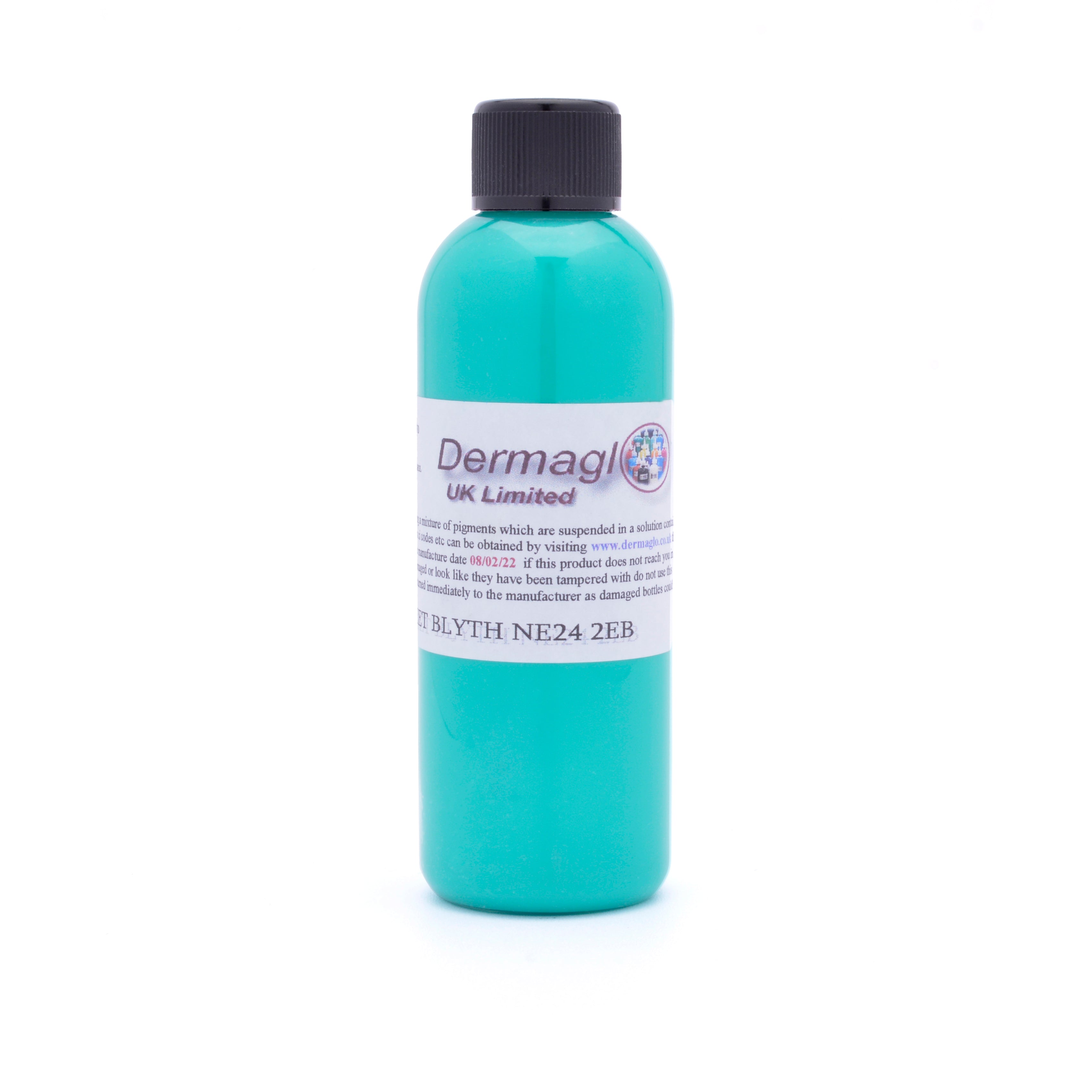 Dermaglo Lunar Green tattoo ink bottle — BNG Tattoo Supply