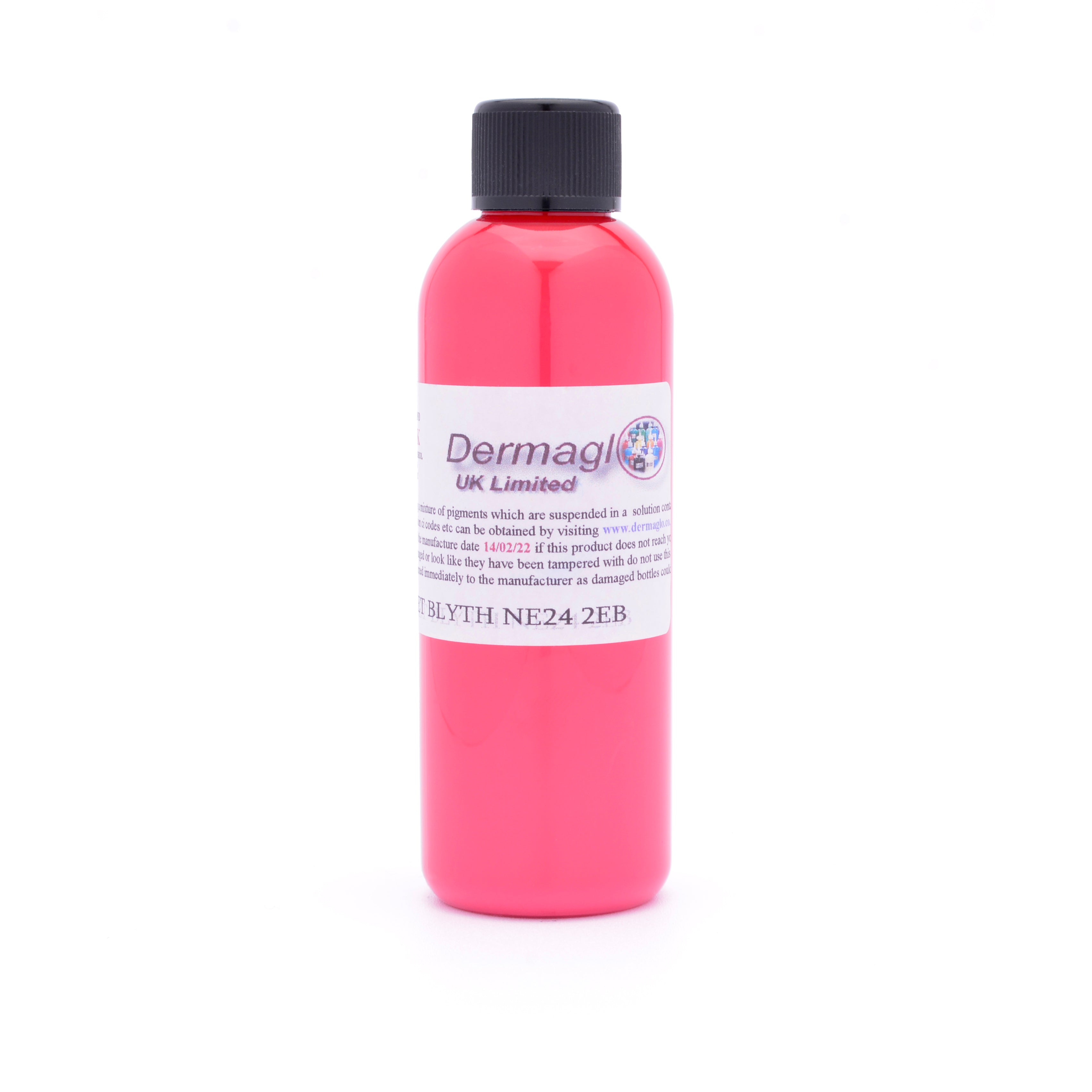 Dermaglo Bubblegum Pink tattoo ink bottle — BNG Tattoo Supply