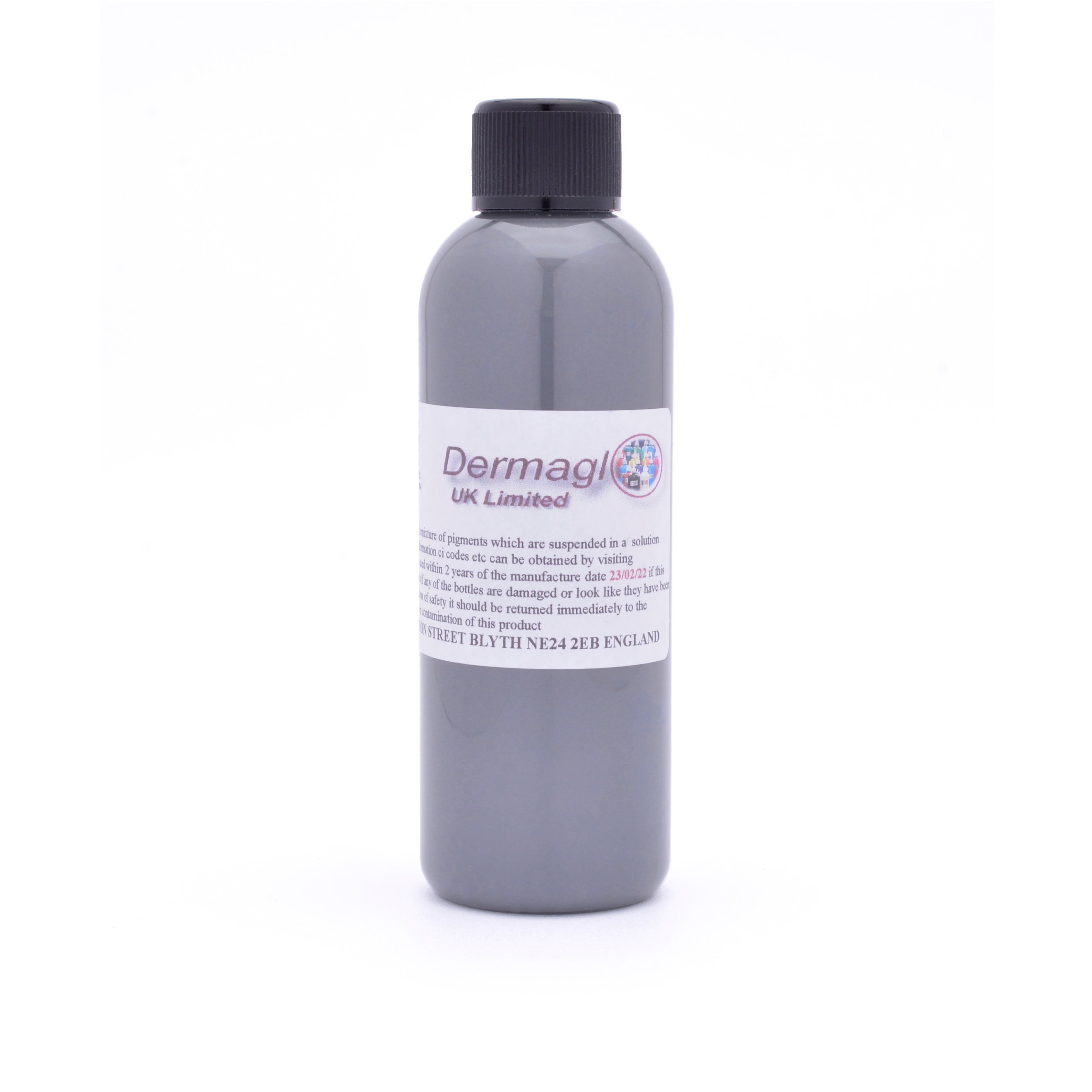 Dermaglo Naval Grey tattoo ink bottle — BNG Tattoo Supply
