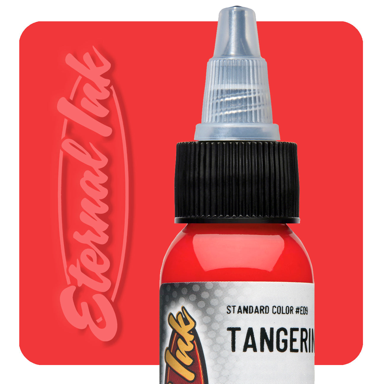 Eternal Ink Tangerine tattoo ink bottle swatch — BNG Tattoo Supply