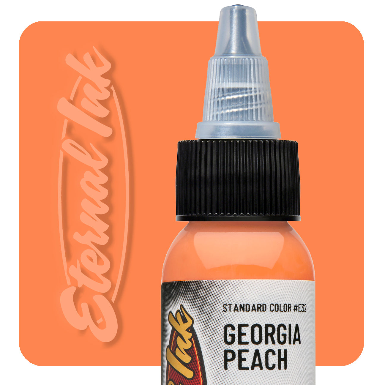Eternal Ink Georgia Peach tattoo ink bottle swatch — BNG Tattoo Supply