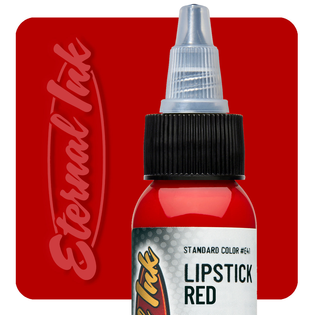 Eternal Ink Lipstick Red tattoo ink bottle swatch — BNG Tattoo Supply