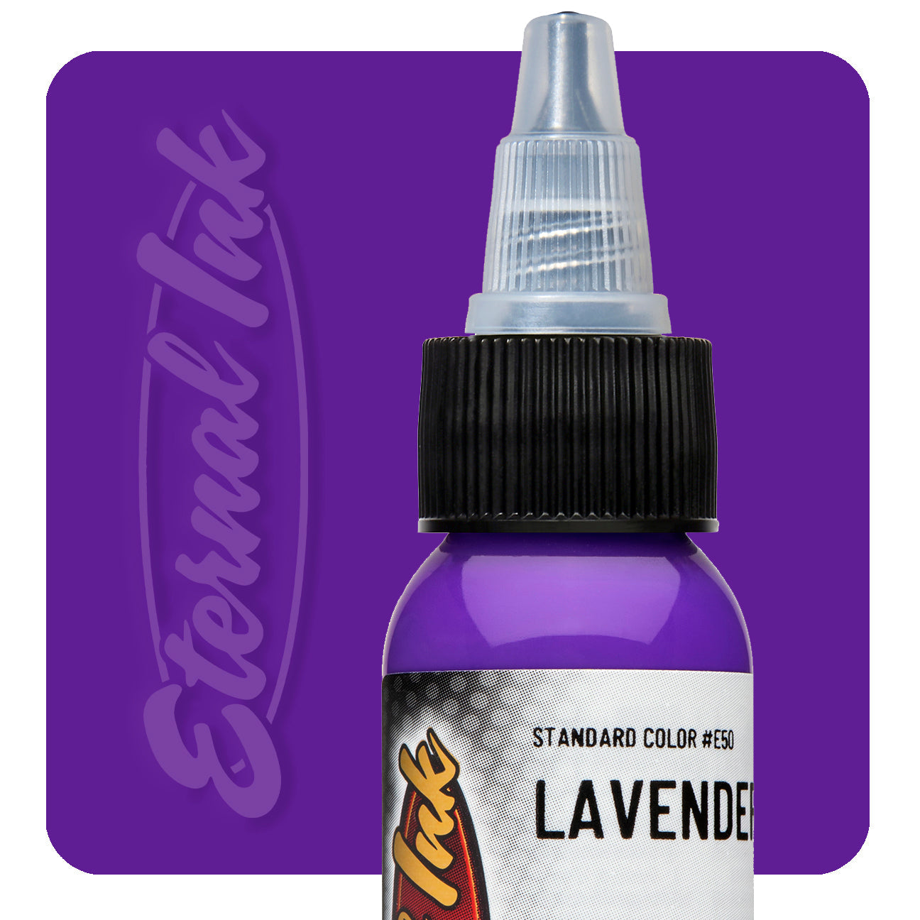 Eternal Ink Lavender tattoo ink bottle swatch — BNG Tattoo Supply