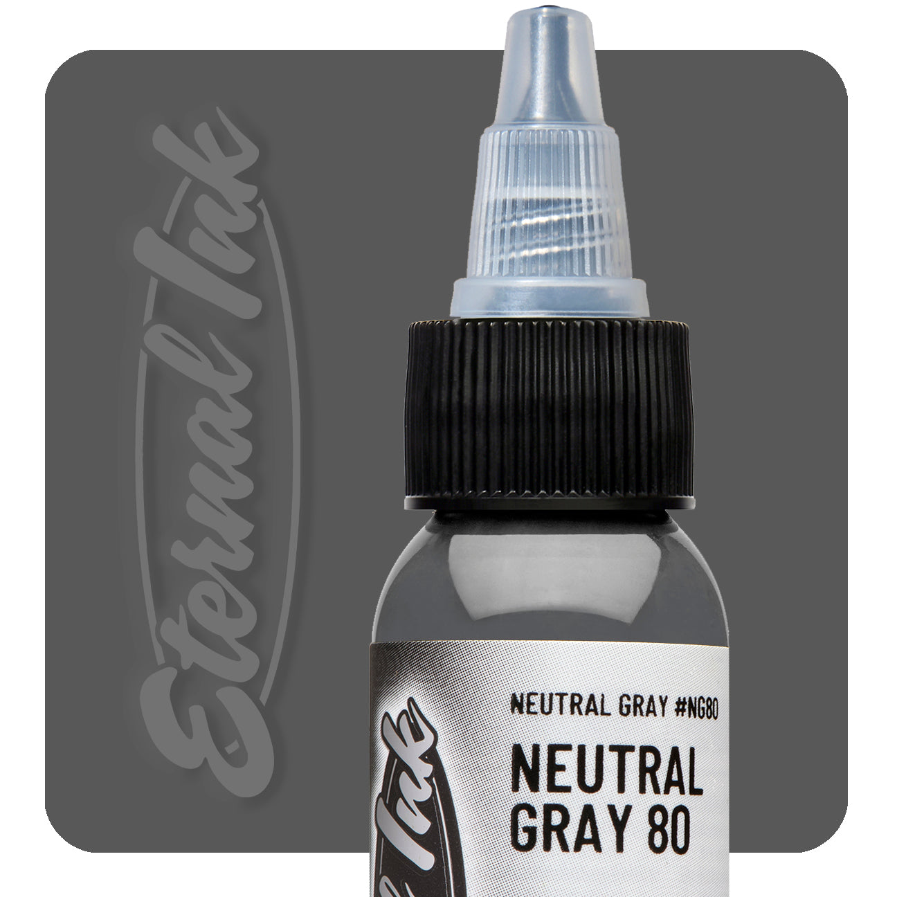 Eternal Ink Neutral Gray 80 2oz tattoo ink bottle