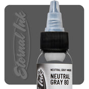Eternal Ink Neutral Gray 80 2oz tattoo ink bottle