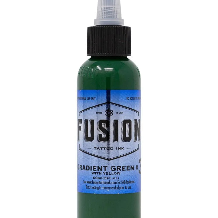 Fusion Gradient Green with Yellow — Fusion tattoo ink