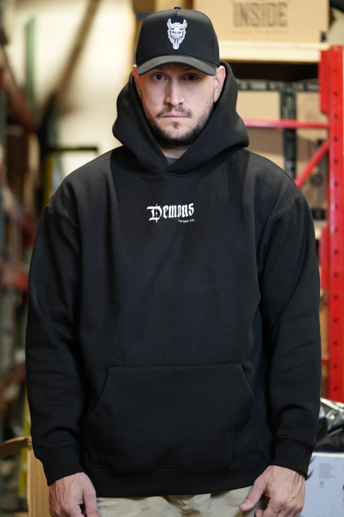 Demons Hoodie Black (White Back)