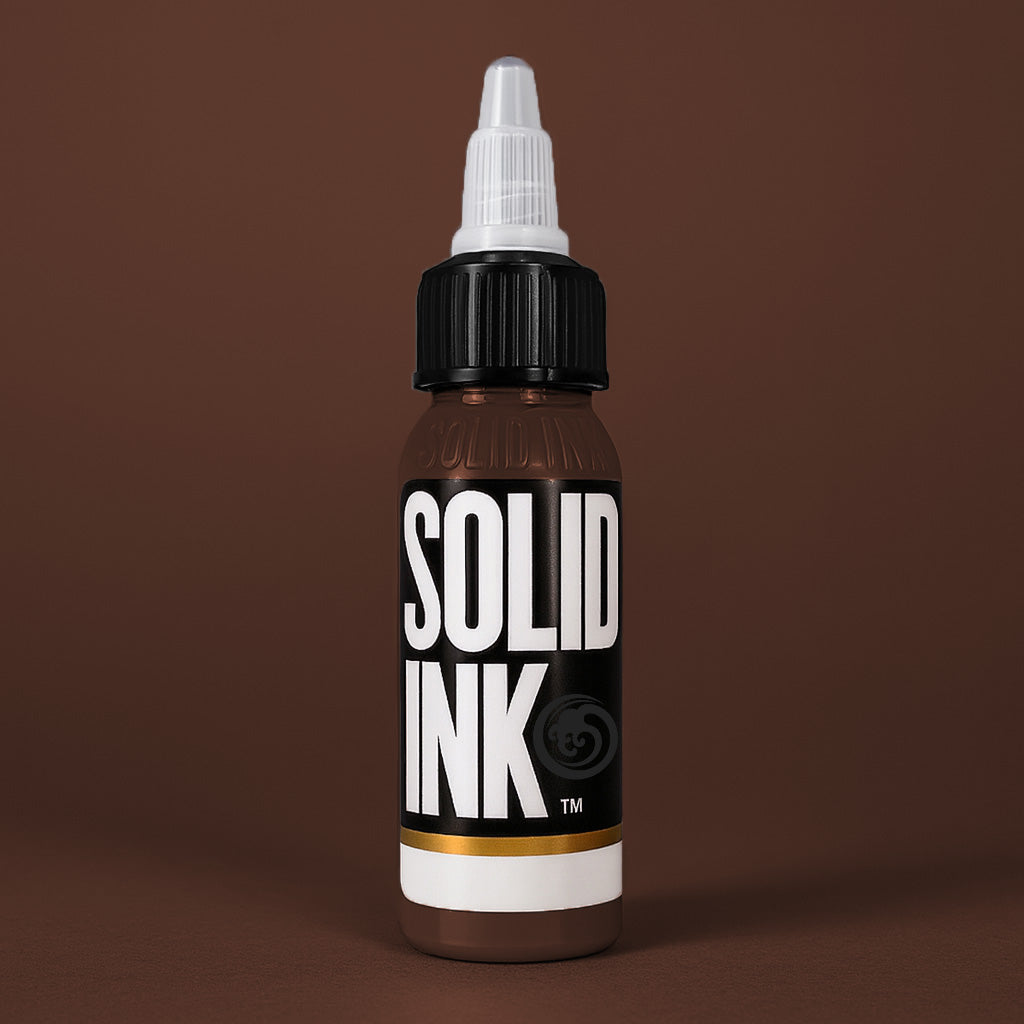 Solid Ink Old Brown tattoo ink bottle 2 oz
