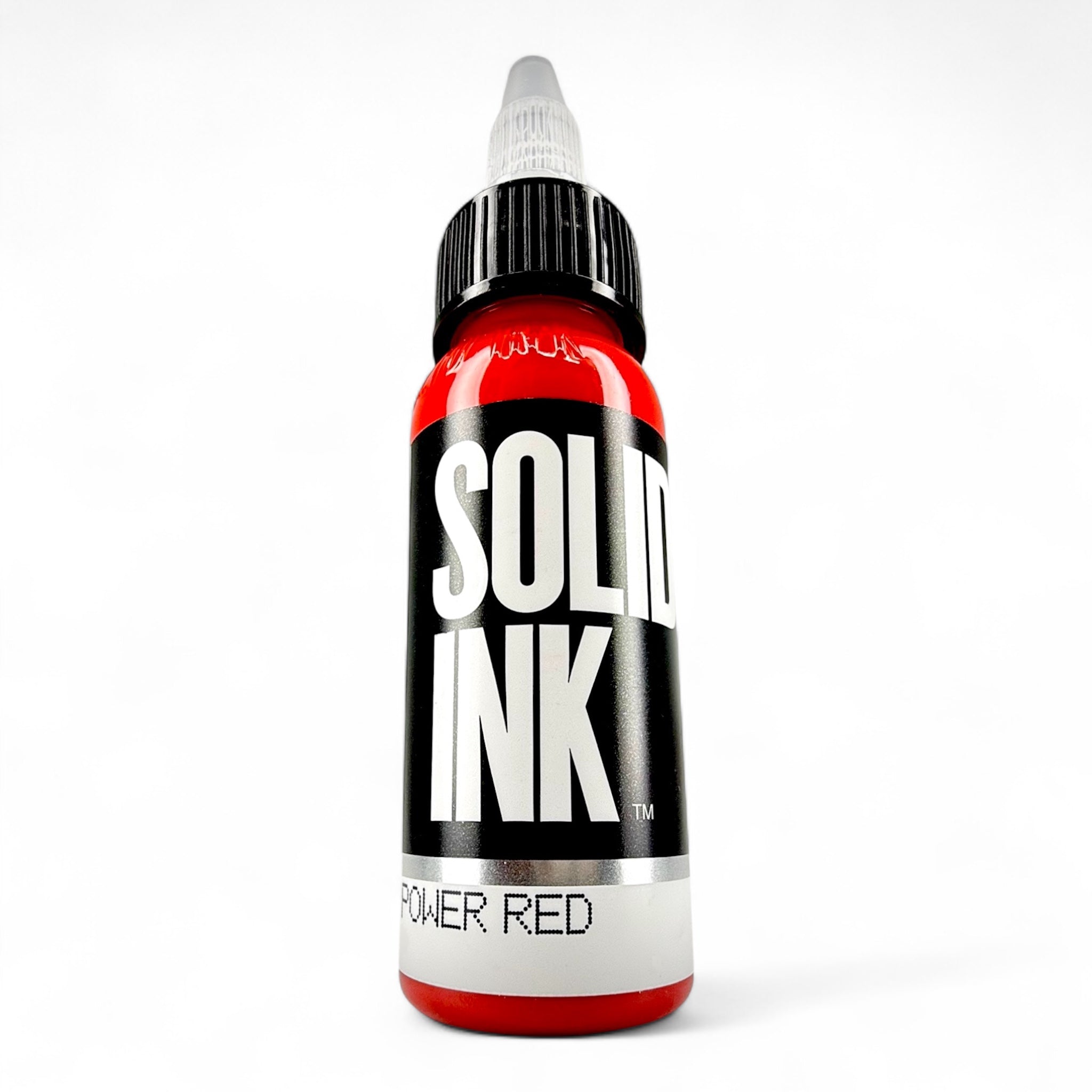 Solid Ink Power Red tattoo ink bottle 2 oz