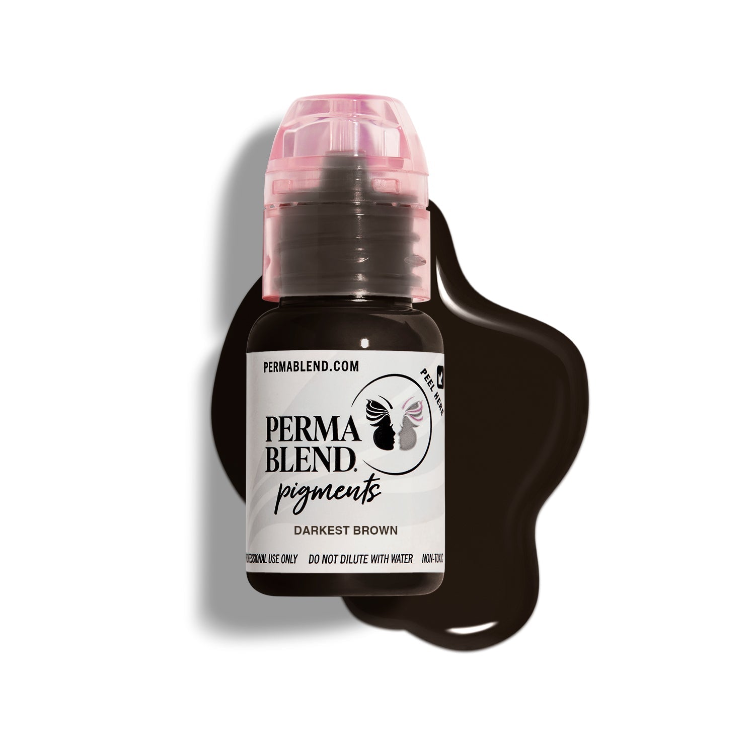 Perma Blend Darkest Brown PMU Pigment 1/2oz