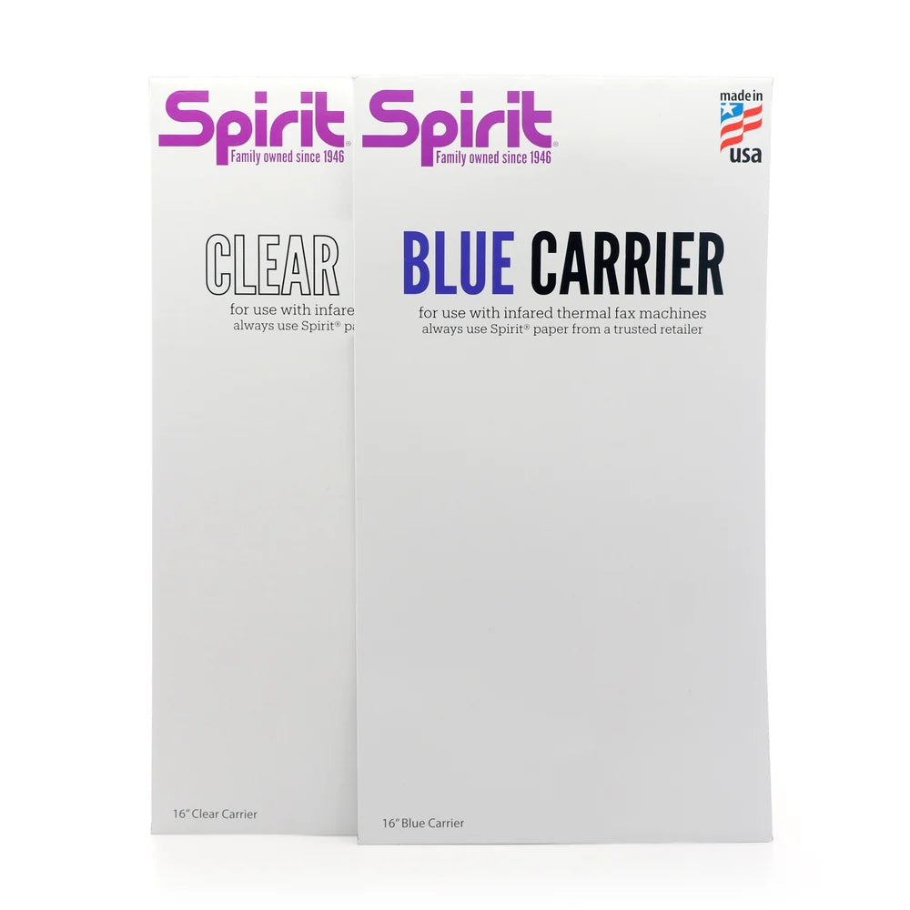 Feuilles de support Spirit 16 pouces, paquets transparent et bleu — BNG Tattoo Supply