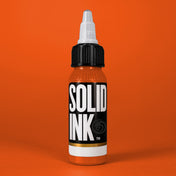 Solid Ink Traditional Orange tattoo ink bottle 2 oz