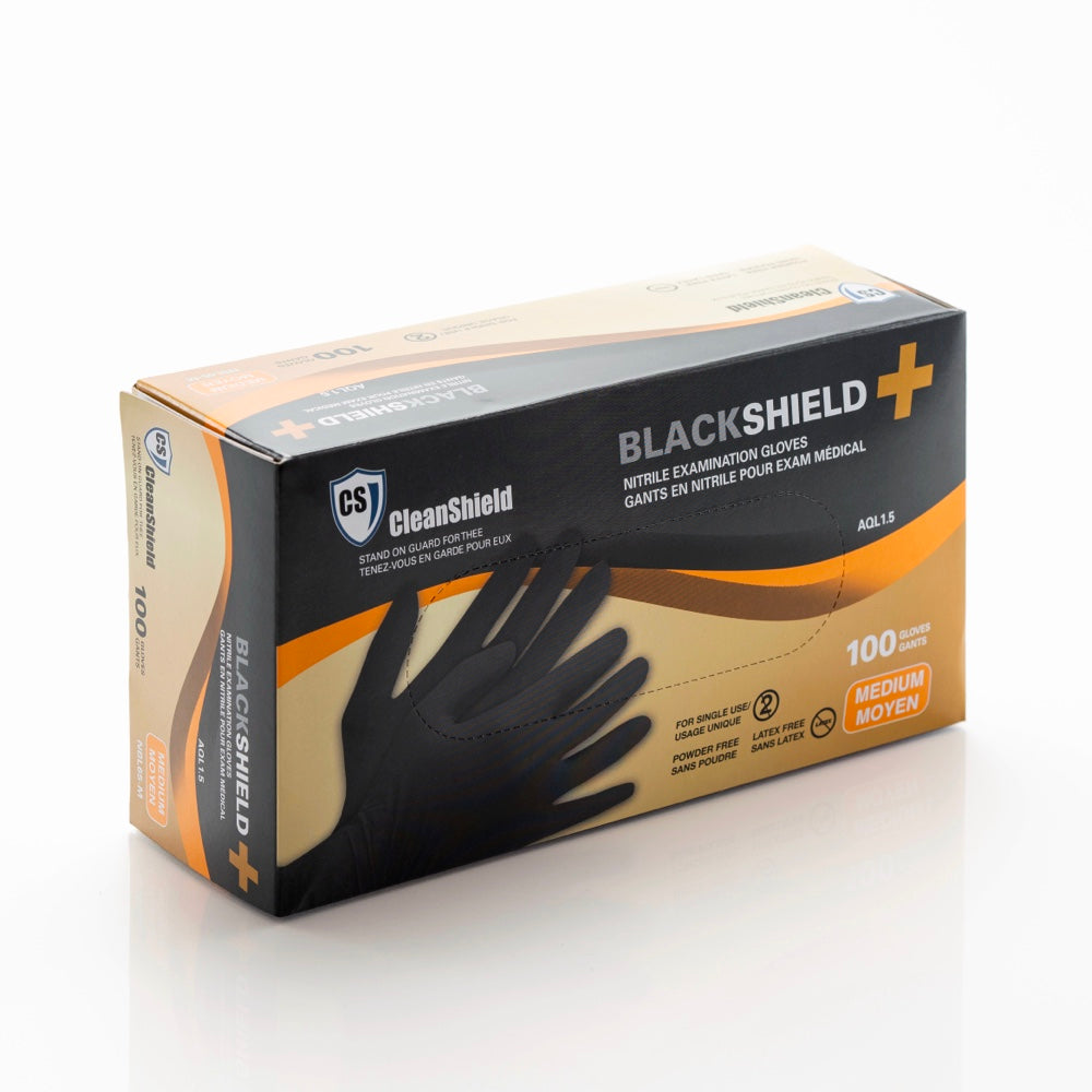 Black Shield+ Nitrile Gloves  6 Mil