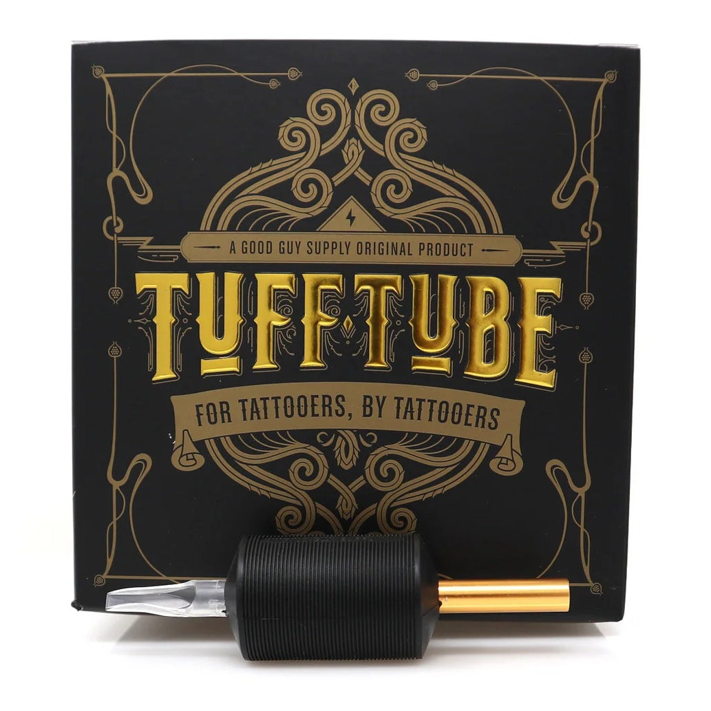 Good Guy Tuff Tube 30mm Flat disposable tube and box — BNG Tattoo Supply