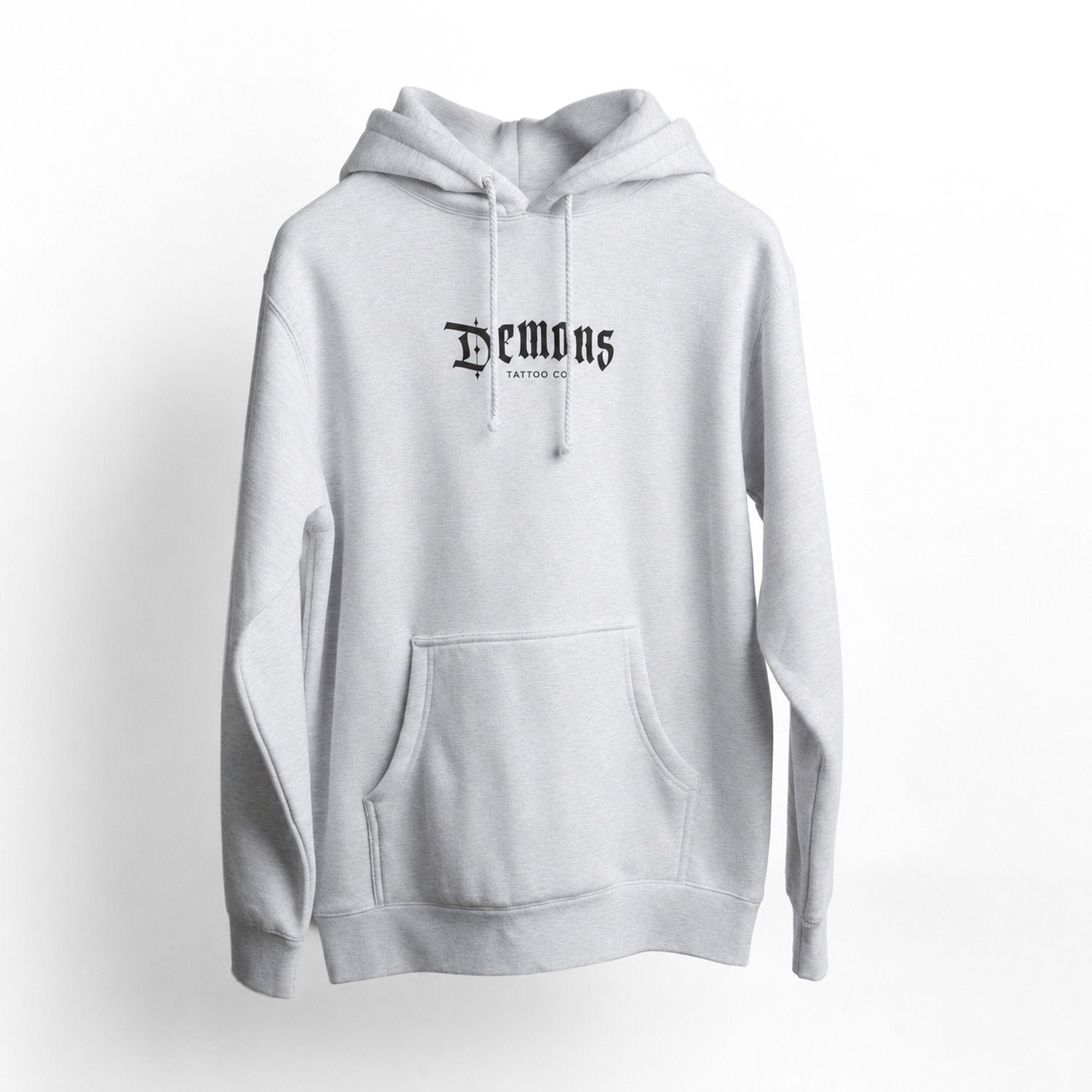 Demons Tattoo Co. Hoodie — Grey