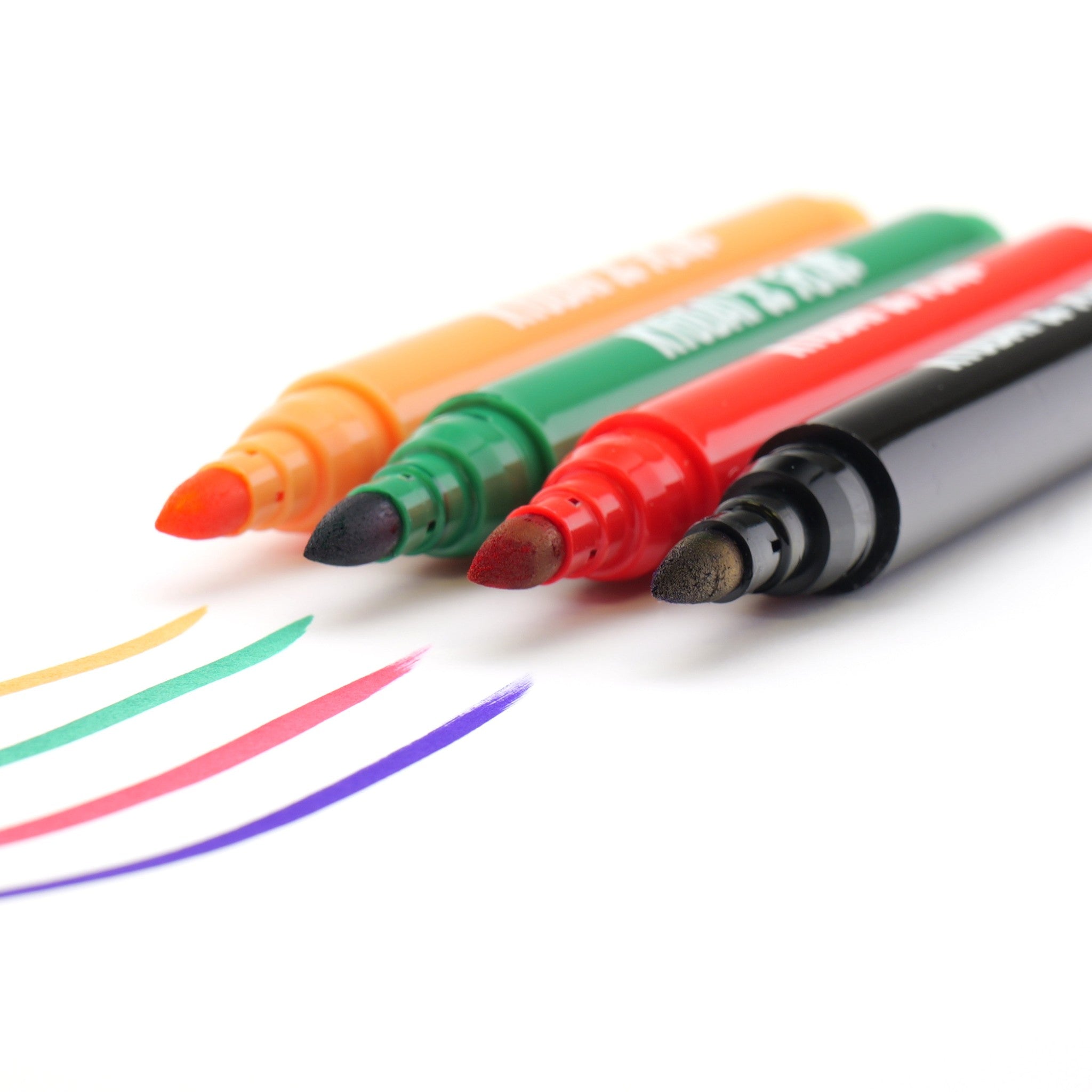 Kyodai Firm Tip brush pens with ink strokes