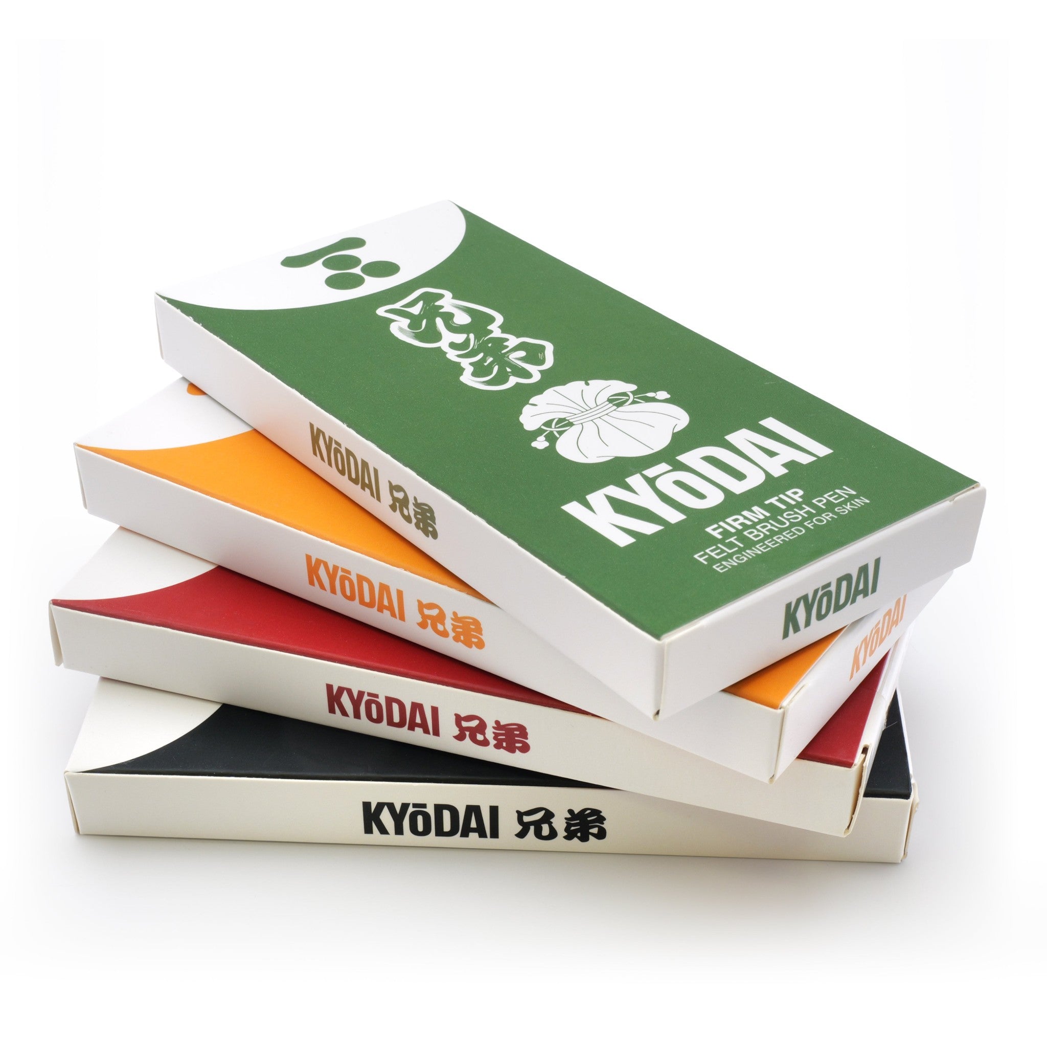 Kyodai Firm Tip skin markers, boxes of 5 in four colors