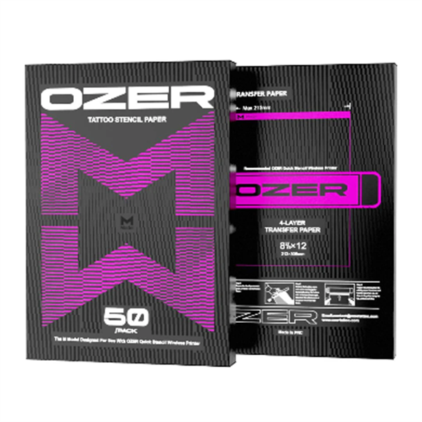 Ozer thermal stencil paper 8.5x11 for tattoo artists — BNG Tattoo Supply Canada