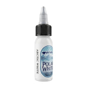 Panthera Polar White Arctic tattoo ink, 1 fl oz bottle marked ARCTIC WHITE on the side