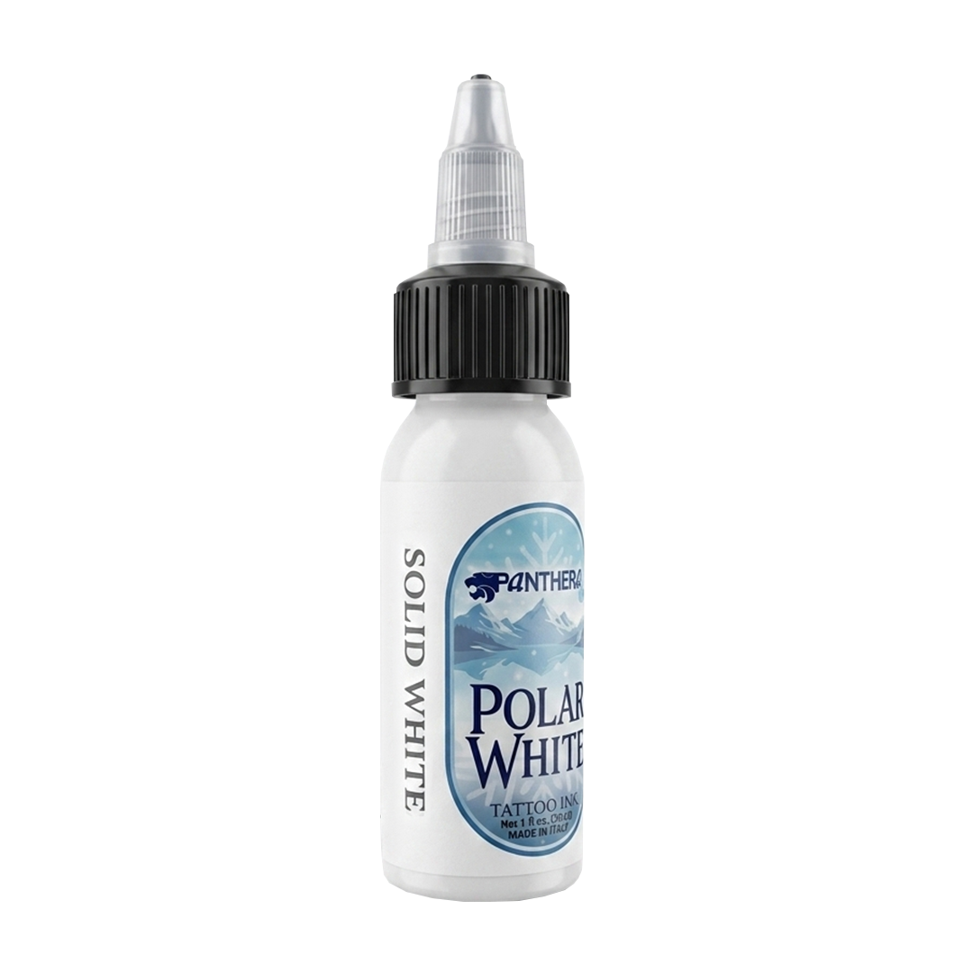 Panthera Ink Polar White Solid 1oz tattoo ink bottle — BNG Tattoo Supply