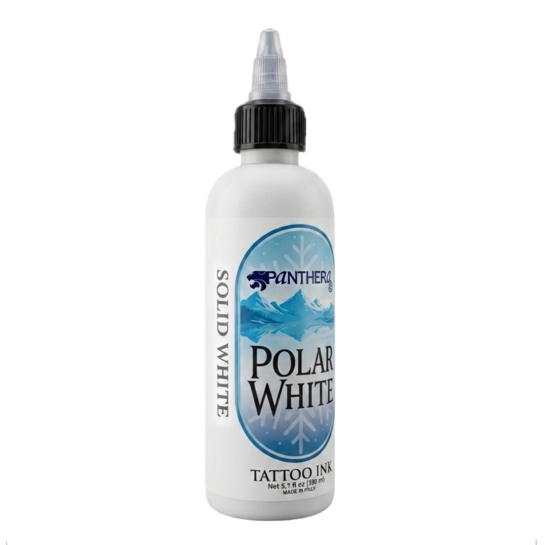 Panthera Ink Polar White Solid 5oz tattoo ink bottle — BNG Tattoo Supply
