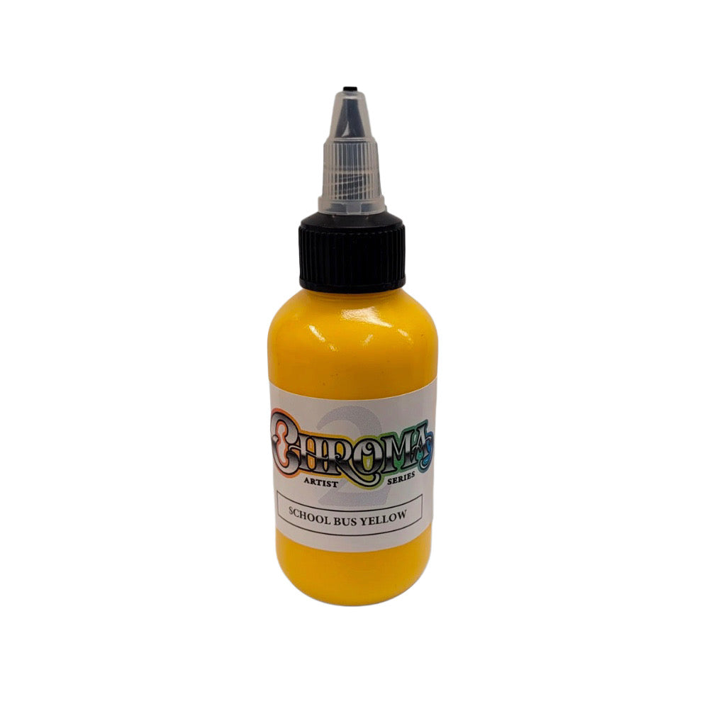 Chroma School Bus Yellow Tattoo Ink — Made in USA | BNG Tattoo Supply Canada