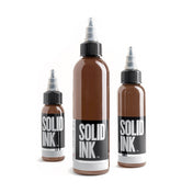 Solid Ink Old Brown tattoo ink bottles 1 oz, 2 oz and 4 oz