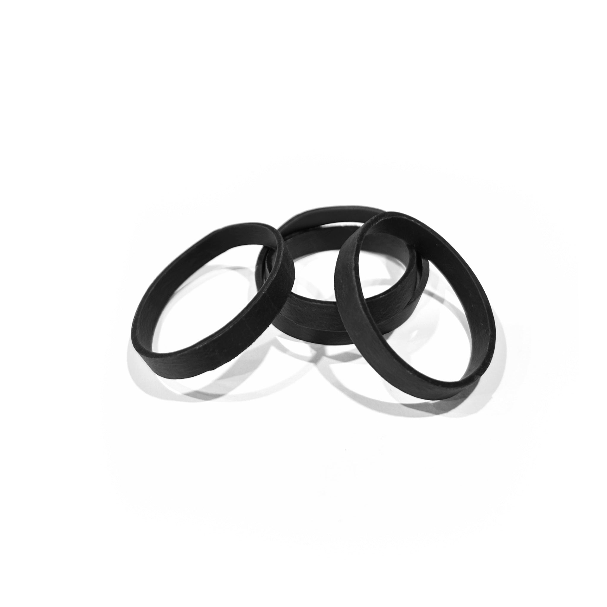 Black Rubber Bands ( Wide ) 50 pcs