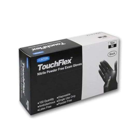 TouchFlex 5 Mils Black Nitrile Gloves