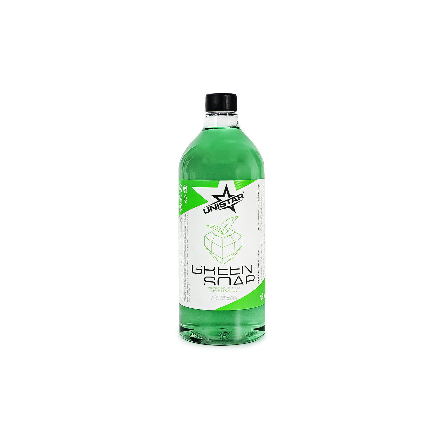 Unistar Green Soap concentrate 1 L bottle — BNG Tattoo Supply