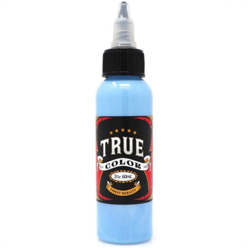 True Color Bright Blue 2 oz tattoo ink bottle — BNG Tattoo Supply Canada