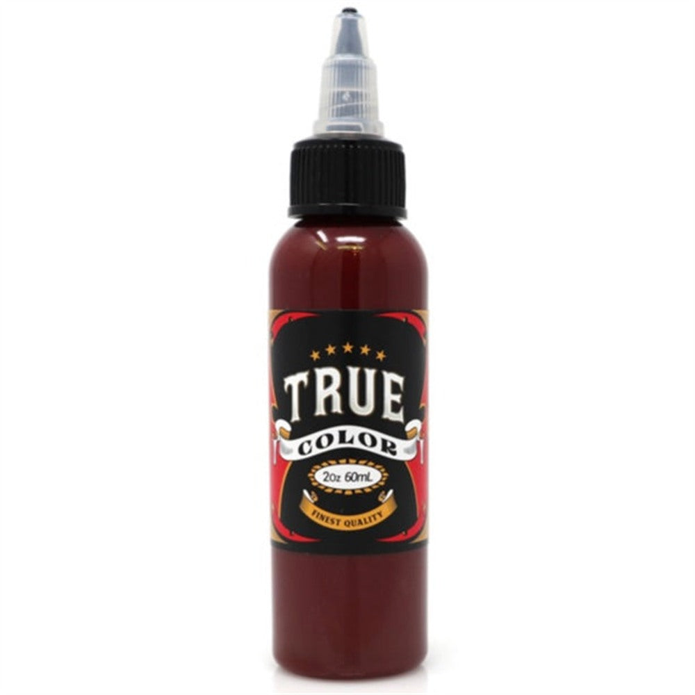 True Color Deep Red 2 oz tattoo ink bottle — BNG Tattoo Supply Canada