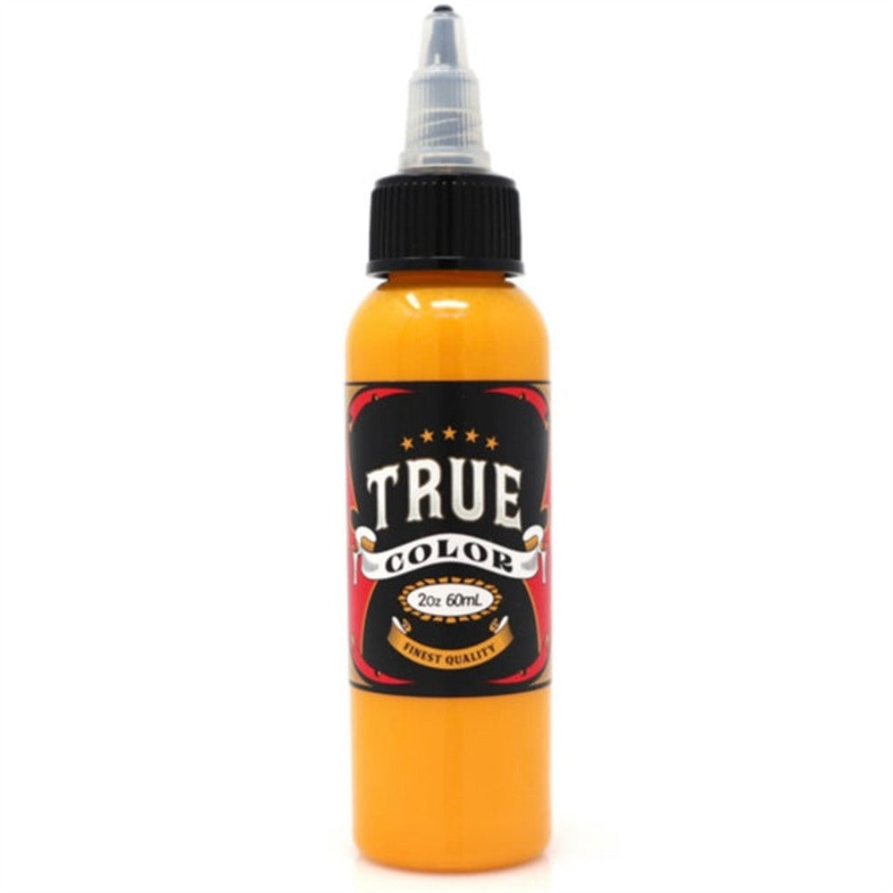 True Color Golden Yellow 2 oz tattoo ink bottle — BNG Tattoo Supply Canada
