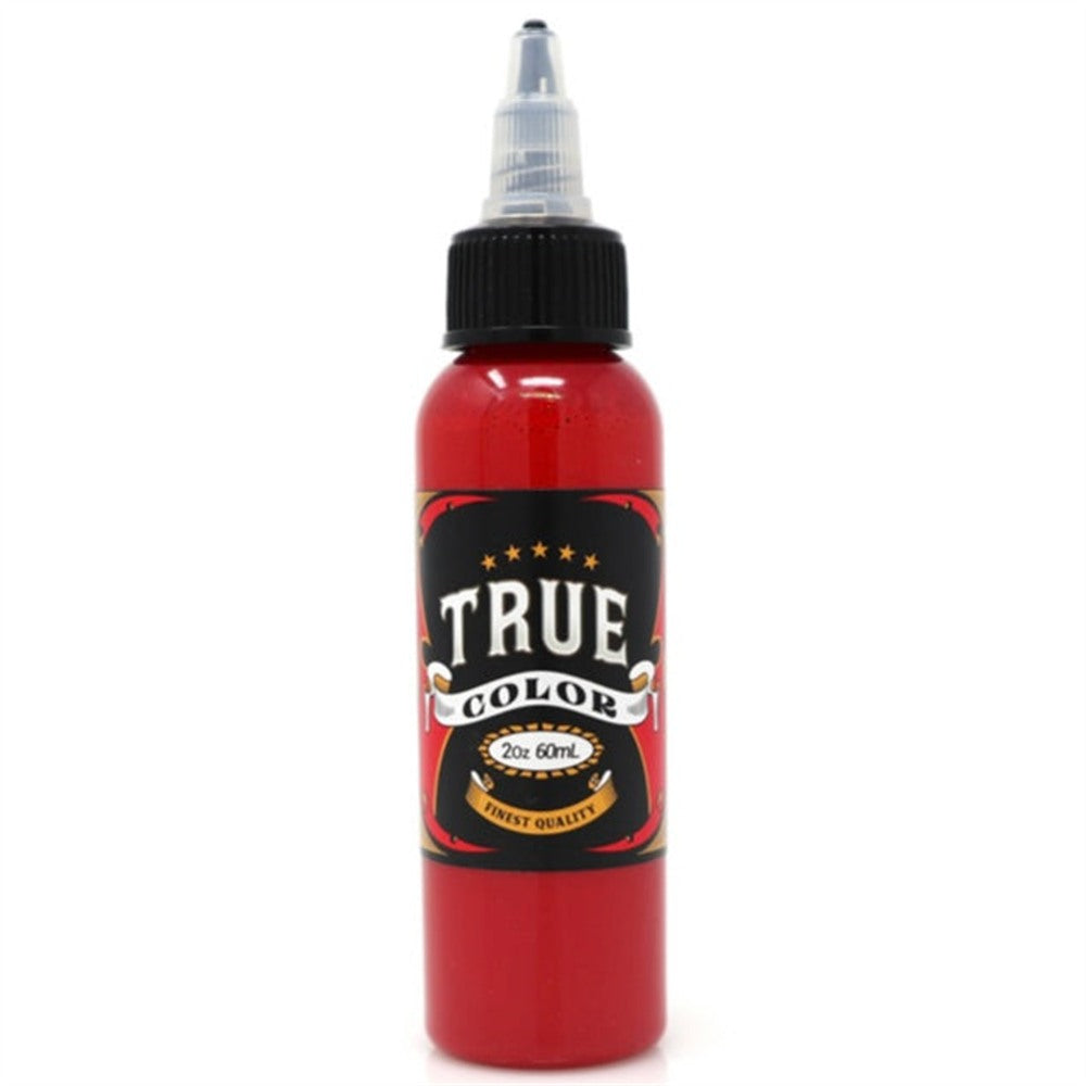 True Color Light Red 2 oz tattoo ink bottle — BNG Tattoo Supply Canada