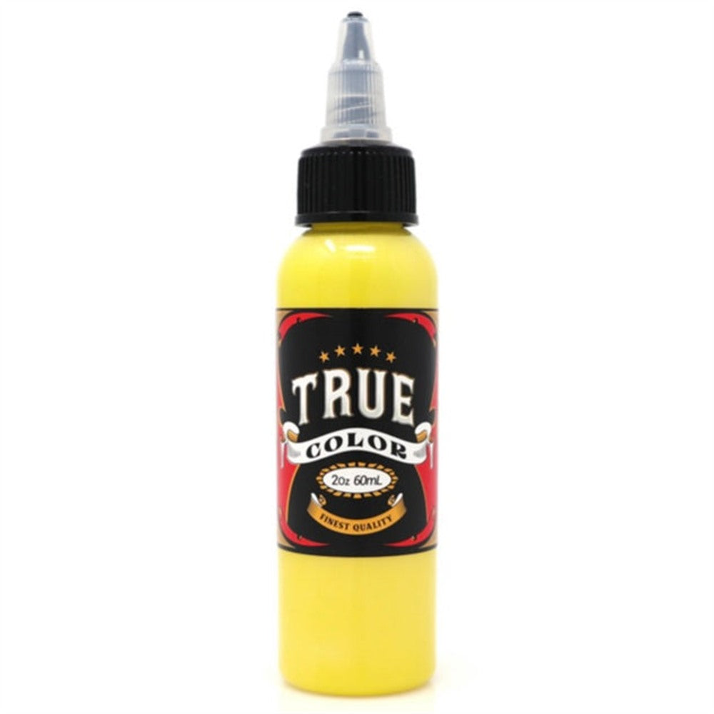 True Color Light Yellow 2 oz tattoo ink bottle — BNG Tattoo Supply Canada